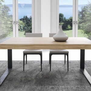 mesa extensible pata hierro industrial